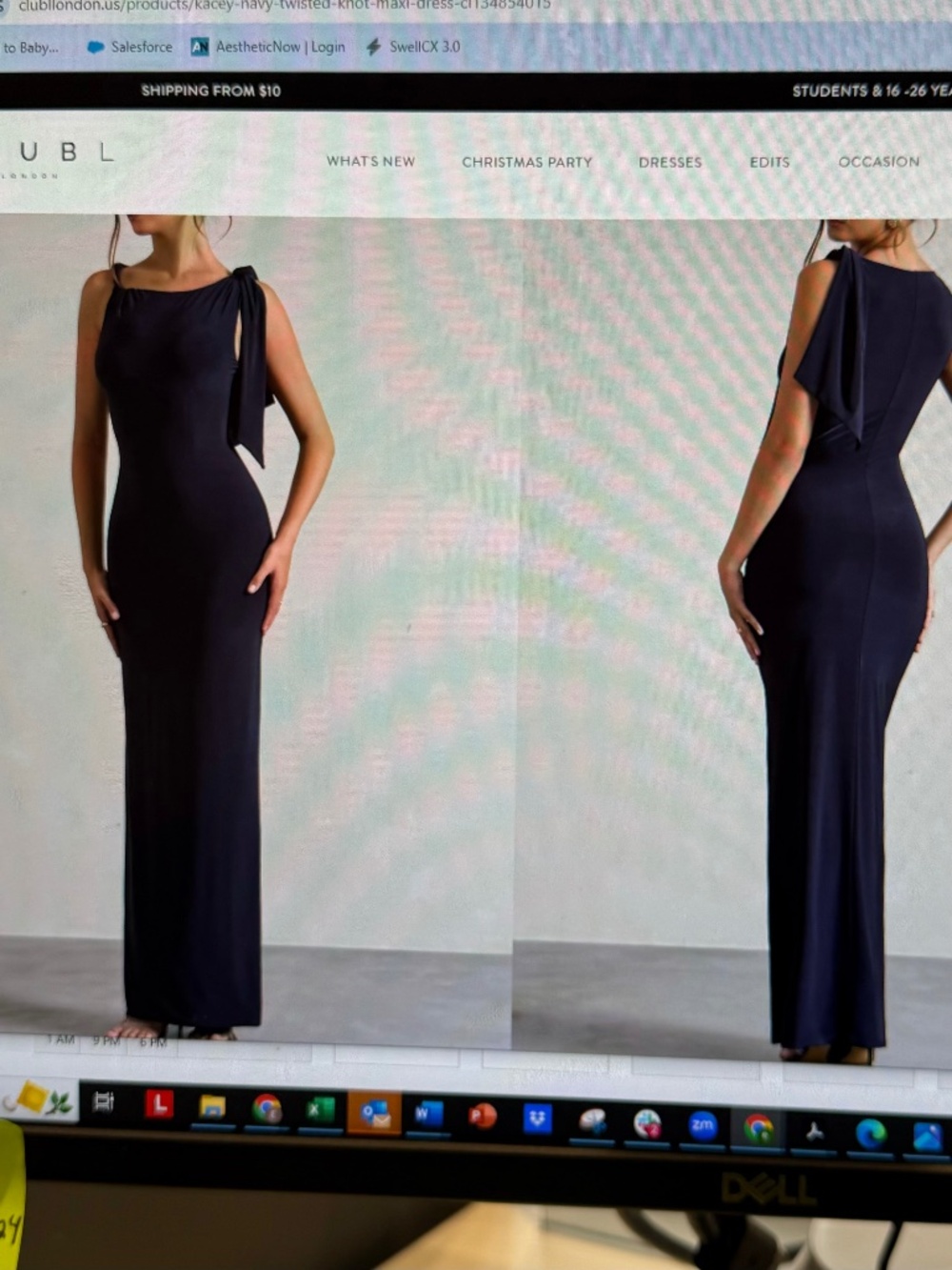 Club L London Navy Maxi Dress